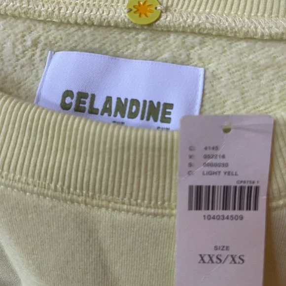 RESERVED for @kpharvey —Celandine NWT Surf sweatshirt;super cute. XXS/XS - Picture 6 of 14